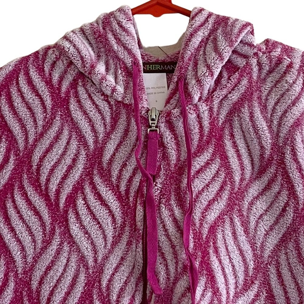 Y2K STANHERMAN purple/pink & white fleece hoodie - Picture 5 of 13
